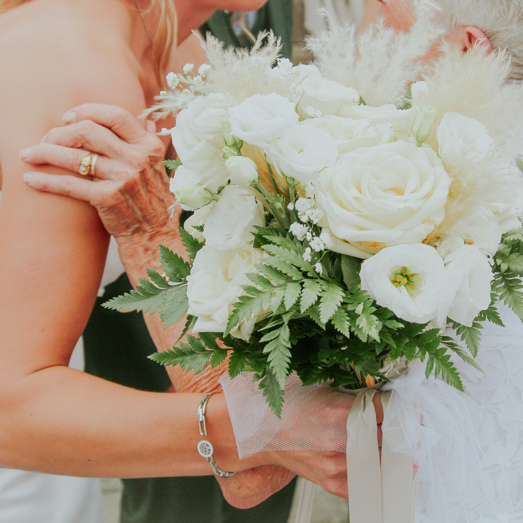 Photo rapproché d'un bouquet de mariée à Haguenau en alsace